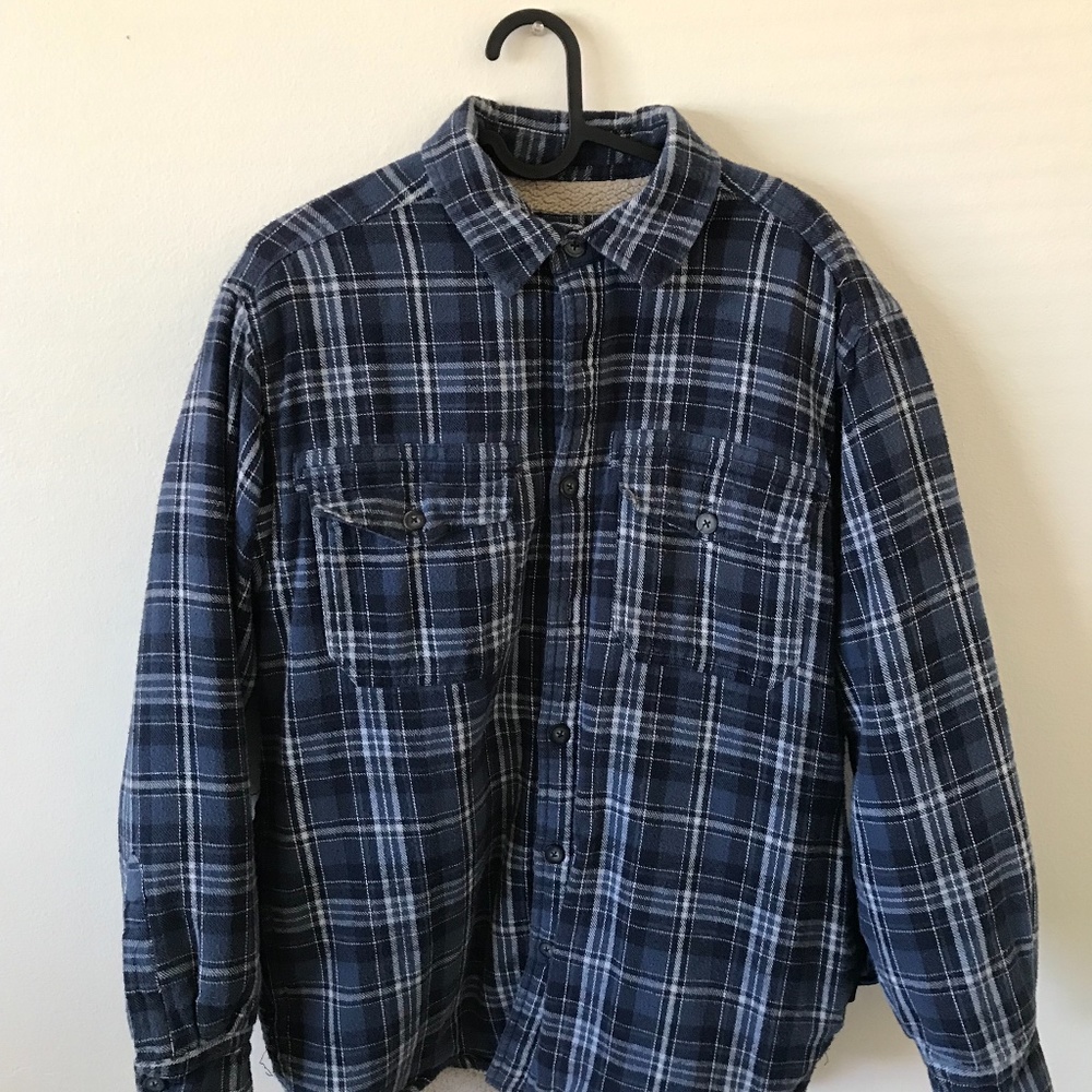 Levi’s Fleece Lined Long Sleeve Flannel Shacket Mens Size Medium